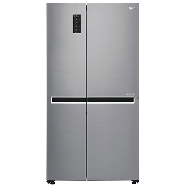 626L Platinum Silver Side-by-Side Refrigerator