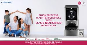 Enjoy Effective Wash Performance with LG’s 6 Motion DD Technology 1